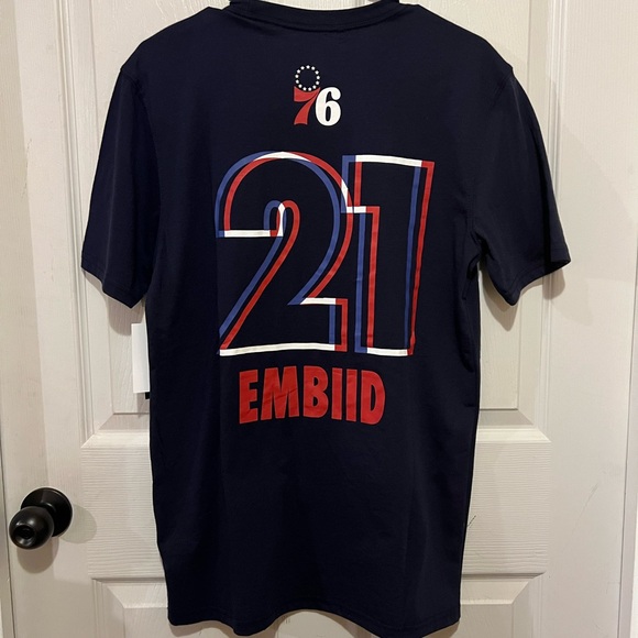 Philadelphia 76ers Shirt Men's Medium Embiid 76ers NWT - Picture 4 of 4